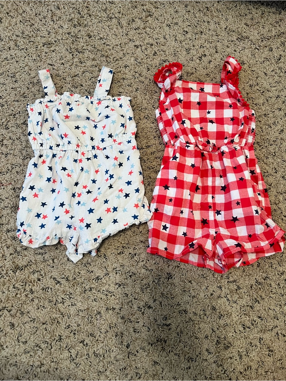 Bundle of Two Cat and Jack 2T Americana Rompers
